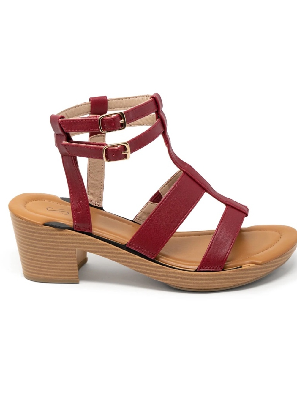 Solely Jane Jamaica TOPS ONLY  Red Strappy Sandal Top Sizes  6 & 7